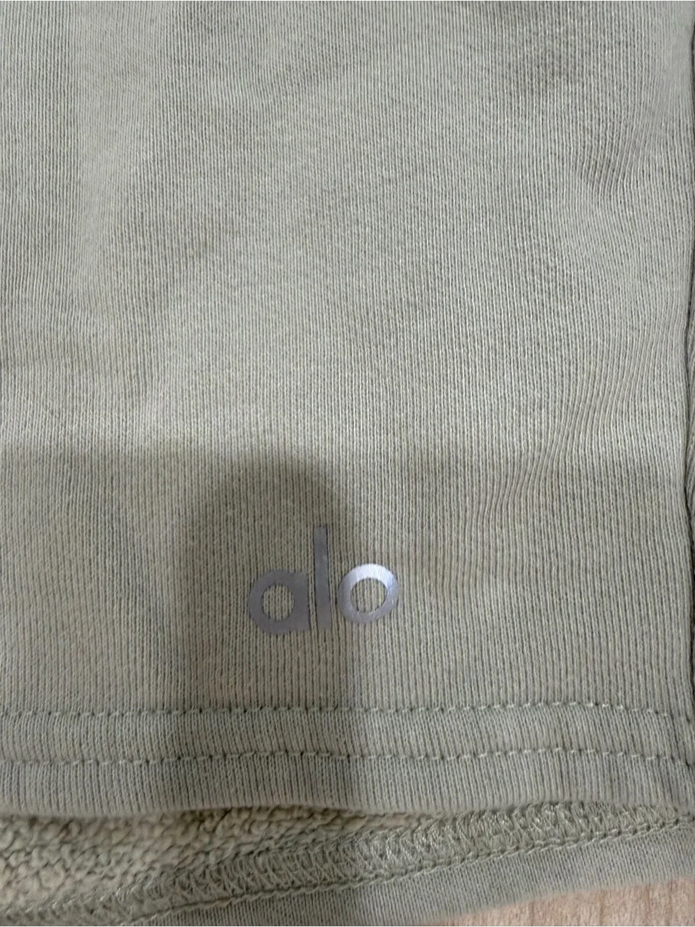 ALO Yoga Sage Green Athletic Drawstring Shorts